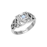 Muladhara Root Chakra with Celtic Designs Sterling Silver Ring TRI2351 - Jewelry