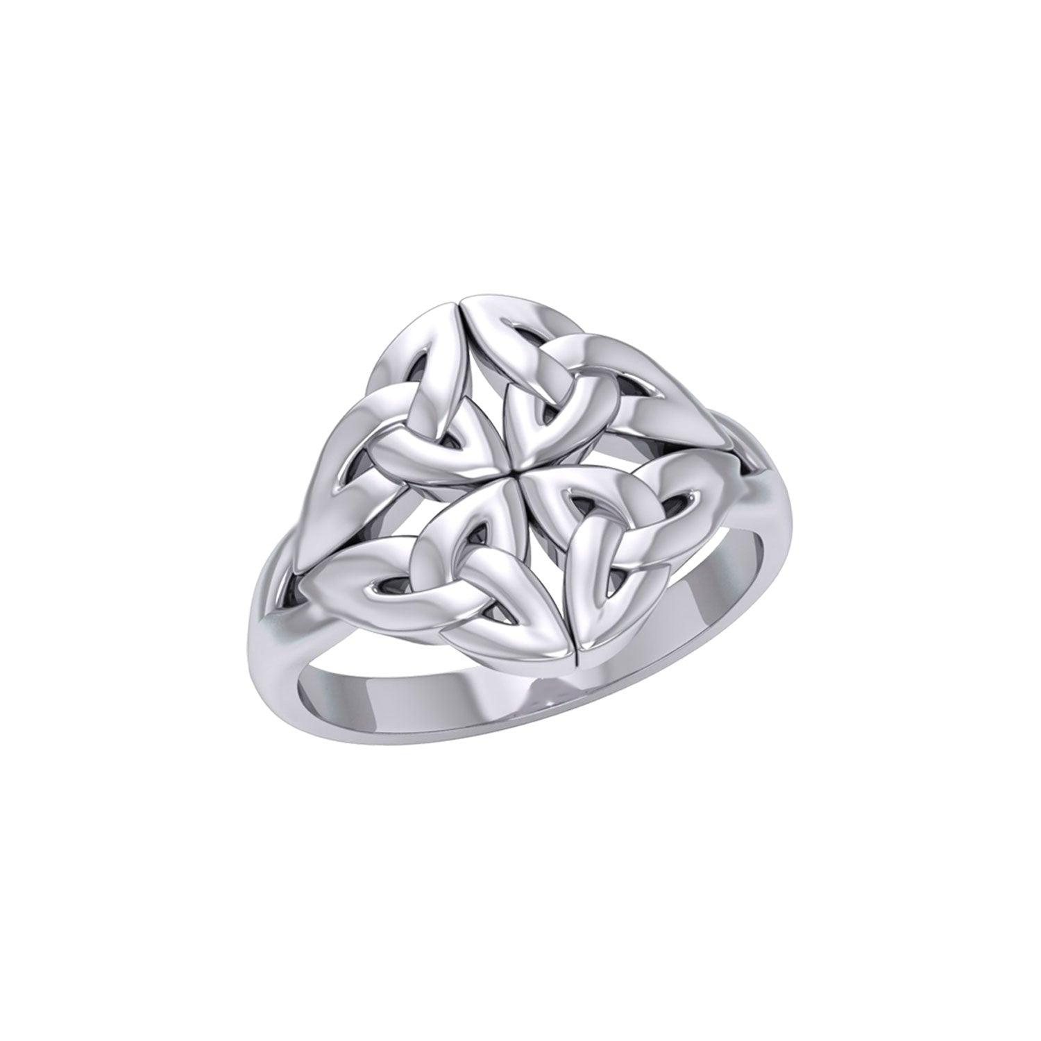 Celtic Knotwork Silver Ring TRI2356 - Jewelry
