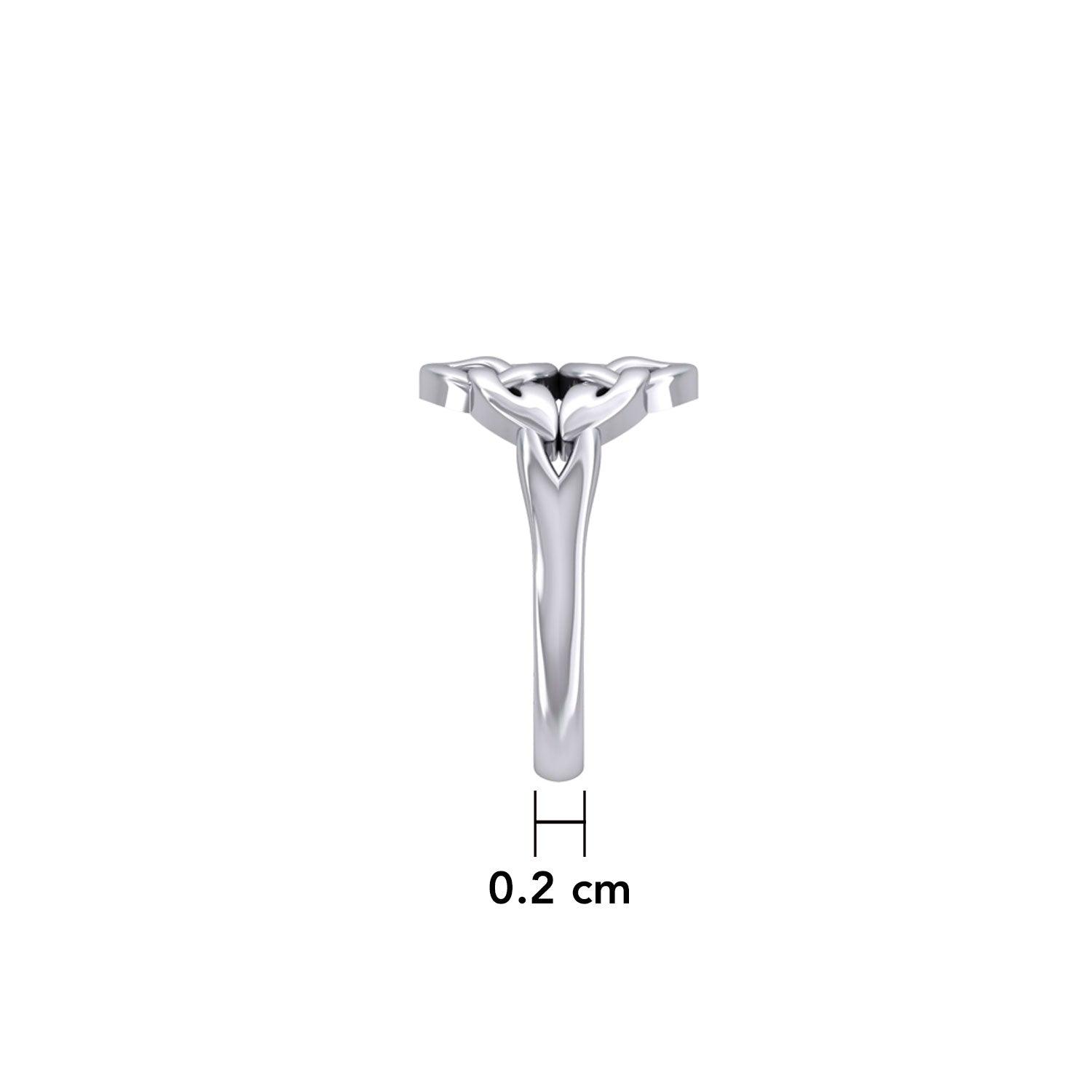 Celtic Knotwork Silver Ring TRI2356 - Jewelry