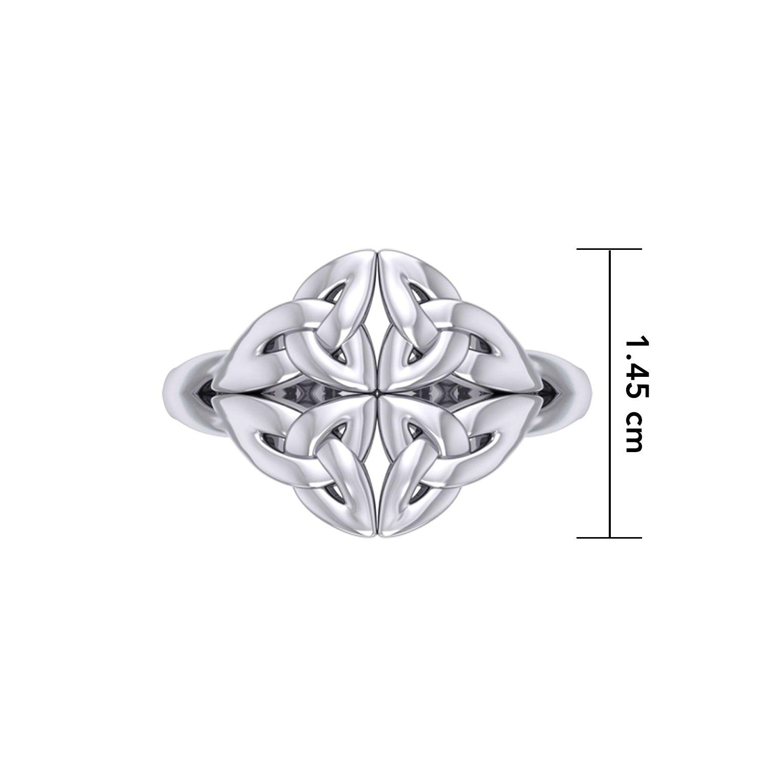 Celtic Knotwork Silver Ring TRI2356 - Jewelry