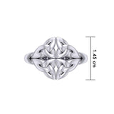 Celtic Knotwork Silver Ring TRI2356 - Jewelry