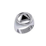 Recovery Sterling Silver Ring with Stone TRI2396