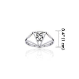 Celtic Triquetra Knot Sterling Silver Ring TRI398 - Jewelry