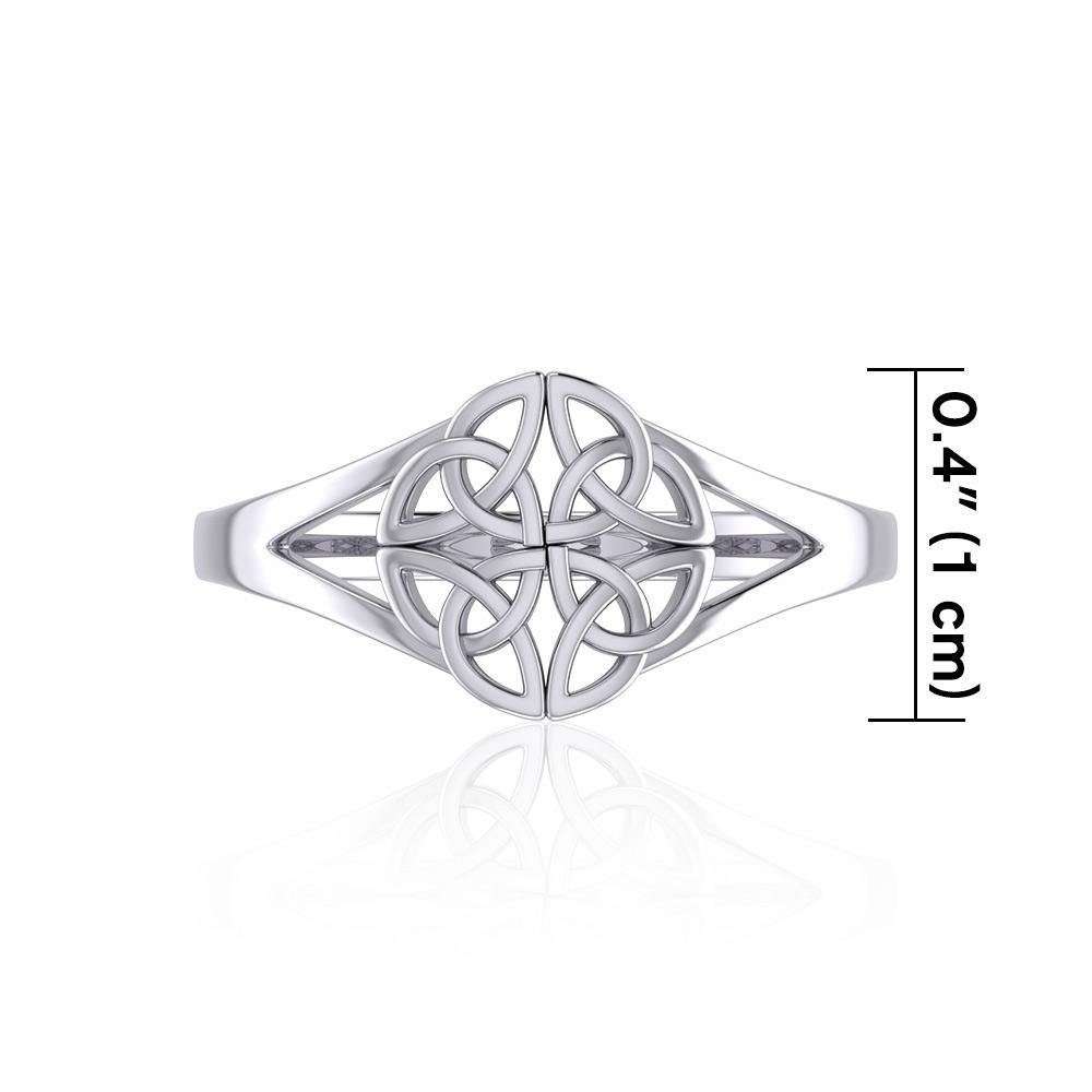 Celtic Knotwork Sterling Silver Ring TRI399 - Jewelry