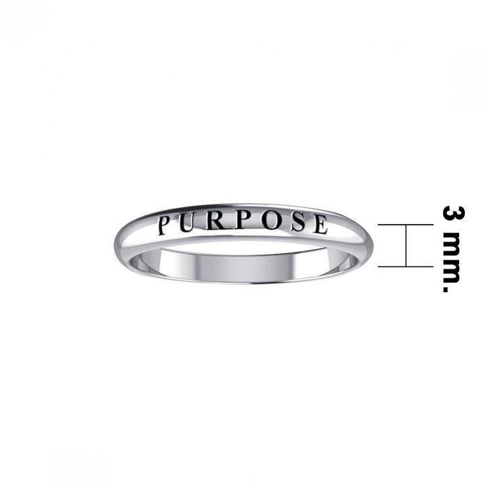 Purpose Silver Ring TRI403 - Jewelry