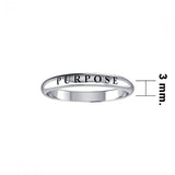 Purpose Silver Ring TRI403 - Jewelry