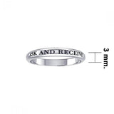 Ask and Receive Silver Ring TRI422 - Jewelry