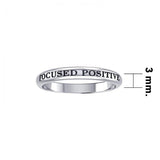 Focused Positivity Silver Ring TRI423 - Jewelry