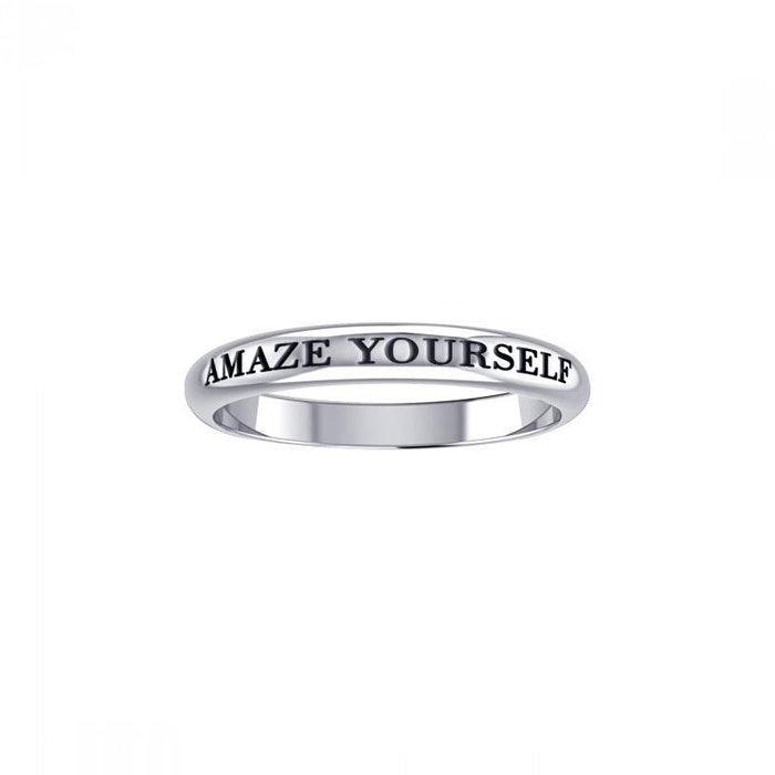 Amaze Yourself Silver Ring TRI433 - Jewelry