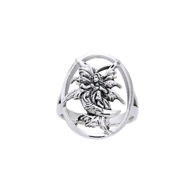 Stargazer Fairy Silver Ring TRI526 - Jewelry