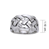 Bold Braided Celtic Knot Sterling Silver Ring TRI533 - Jewelry