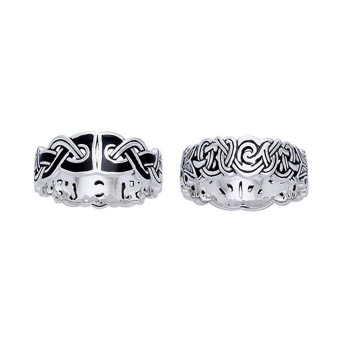 Viking Mammen Weave Ring TRI566 - Jewelry