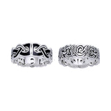 Viking Mammen Weave Ring TRI566 - Jewelry