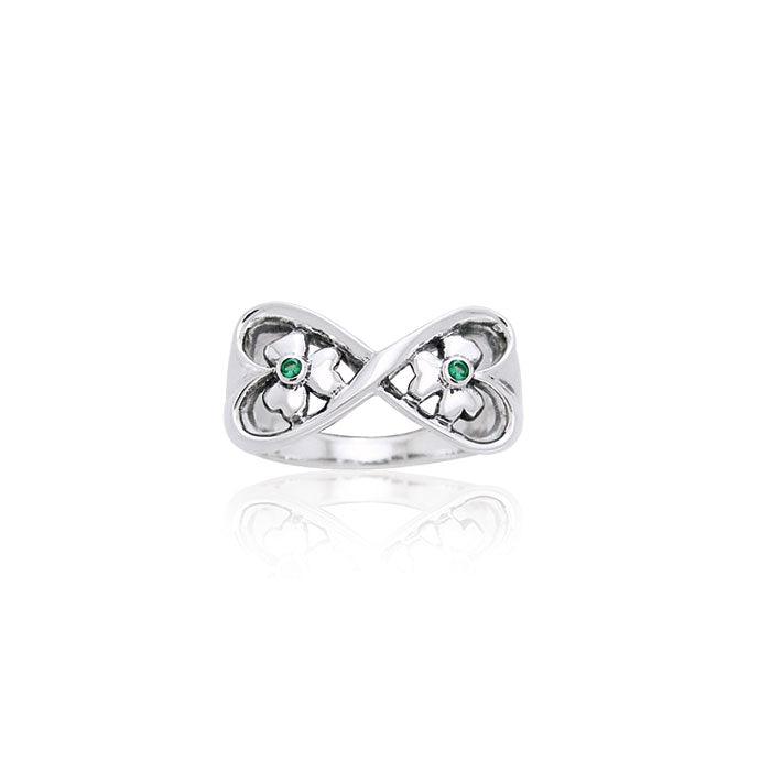 Danu Silver Shamrock Ring TRI598 - Jewelry
