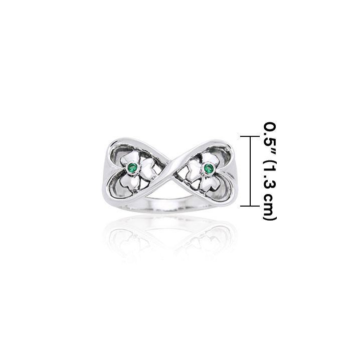 Danu Silver Shamrock Ring TRI598 - Jewelry