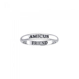 AMICUS FRIEND Sterling Silver Ring TRI611