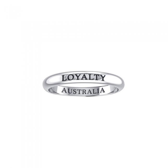 LOYALTY AUSTRALIA Sterling Silver Ring TRI613 - Jewelry