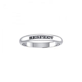RESPECT Sterling Silver Ring TRI614