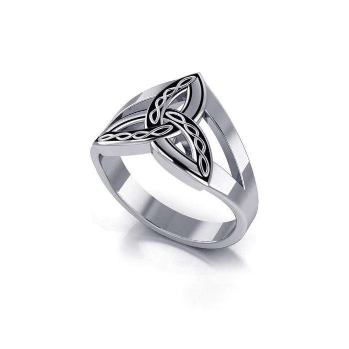 Braided Celtic Triquetra Ring TRI657 - Jewelry
