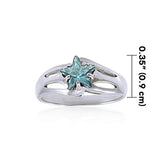 Designer Elegant Cubic Zirconia Star Ring TRI724 - Jewelry