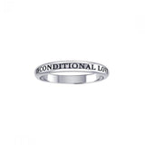 Unconditional Love Sterling Silver Ring TRI753