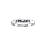 PEACE Sterling Silver Ring TRI758 - Jewelry
