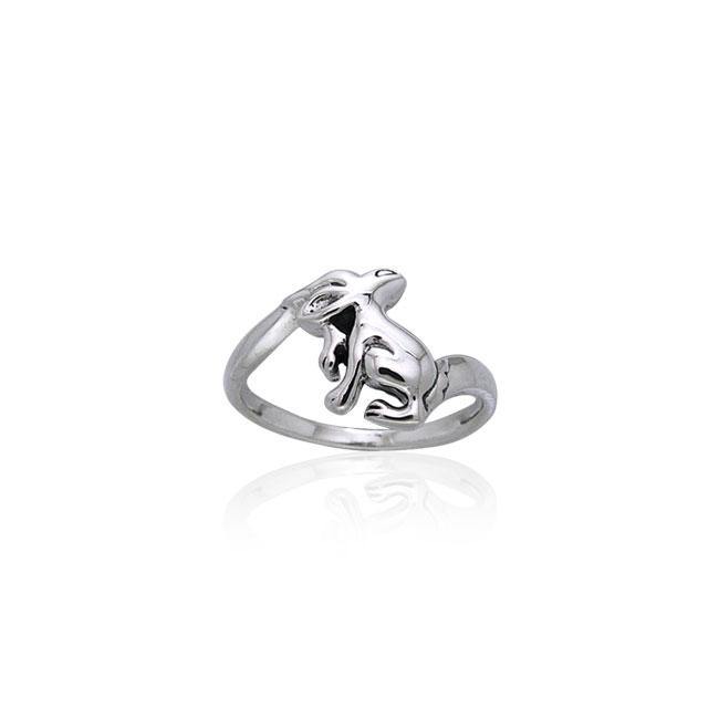 Rabbit or Hare Sterling Silver Ring TRI870 - Jewelry