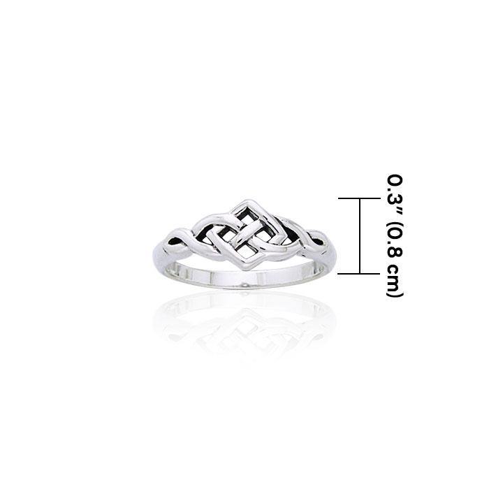 Celtic Knotwork Sterling Silver Ring TRI875 - Jewelry