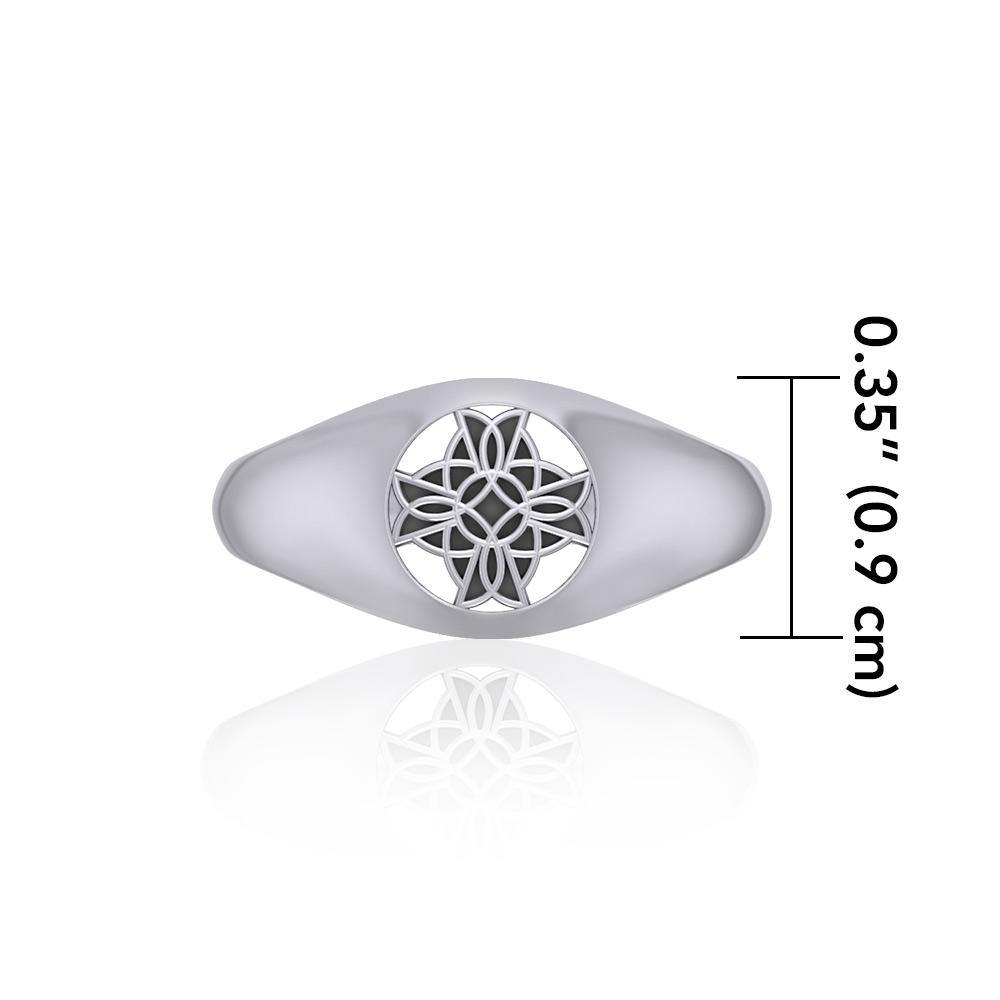 Celtic Cross Silver Ring TRI886 - Jewelry