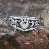 Celtic Claddagh Silver Ring TRI893 - Jewelry