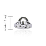 Celtic Claddagh Gemstone Ring TRI899 - Jewelry