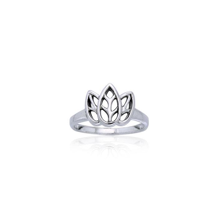 Citta Three leaf Sterling Silver Ring TRI907 - Jewelry