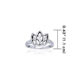 Citta Three leaf Sterling Silver Ring TRI907 - Jewelry