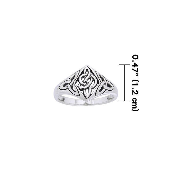 Celtic Trinity Knot Sterling Silver Ring TRI968 - Jewelry
