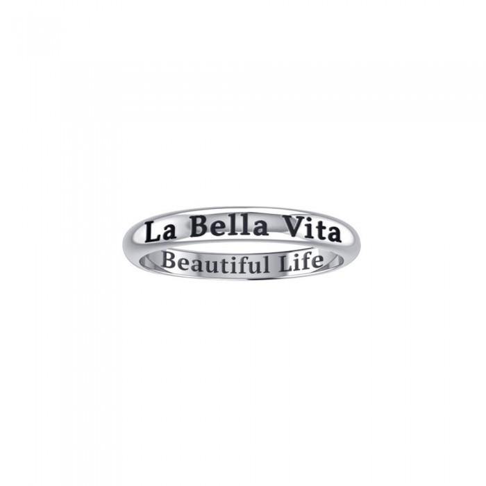 LA BELLA VITA BEAUTIFUL LIFE Sterling Silver Ring TRI975 - Jewelry
