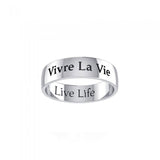 Live Life Sterling Silver Ring TRI977 - Jewelry