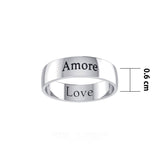 Love Sterling Silver Ring TRI979 - Jewelry