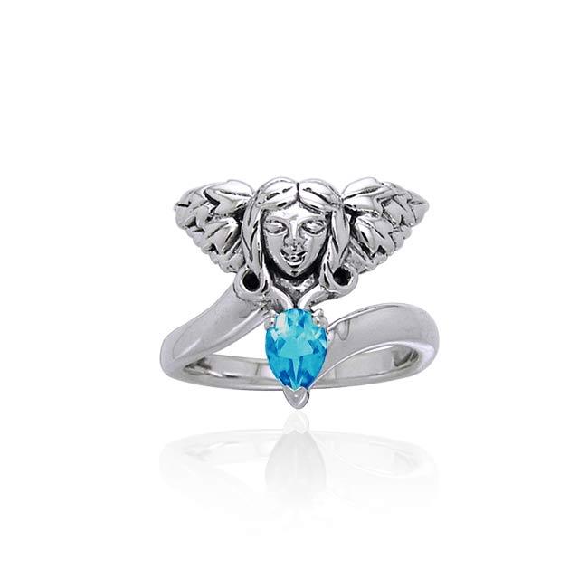 Guardian Angel Sterling Silver Gemstone Ring TRI988 - Jewelry