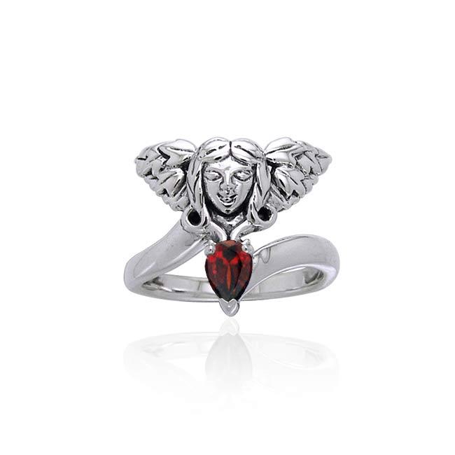 Guardian Angel Sterling Silver Gemstone Ring TRI988 - Jewelry