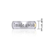 I made a wish and you came true Empower Word Silver and 14K Gold Accent Ring TRV3865 - Jewelry
