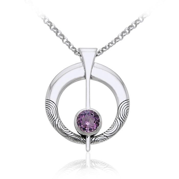 Danu Silver and Gem Celtic Thistle Set TSE150 - Jewelry