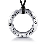 Animal Lover Silver Ring and Cord Set TSE262 - Jewelry