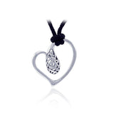 Love defined in Modern Celtic ~ Sterling Silver Pendant & Nylon CordTSE524
