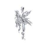 Amy Brown Firefly Fairy Silver Pendant with Chain Set TSE749 - Jewelry
