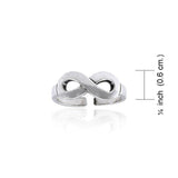 Infinity Sterling Silver Toe Ring TTR068 - Jewelry