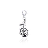 Reiki Symbol Sterling Silver Clip Charm TWC036