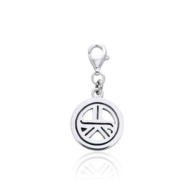 Reiki Symbol Silver Clip Charm TWC037 - Jewelry