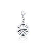 Reiki Symbol Sterling Silver Clip Charm TWC037