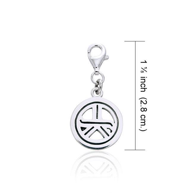 Reiki Symbol Silver Clip Charm TWC037 - Jewelry