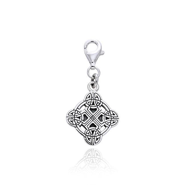 Clonmacnois Cross Silver Clip Charm TWC040 - Jewelry